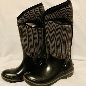 Women's BOGS Plimsoll Blk/Gray Waterproof Boots